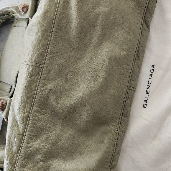 BNWT Balenciaga Giant 21 City Bag – Rare Vert D'eau w/ Rose Gold Hardware - Picture 6 of 16